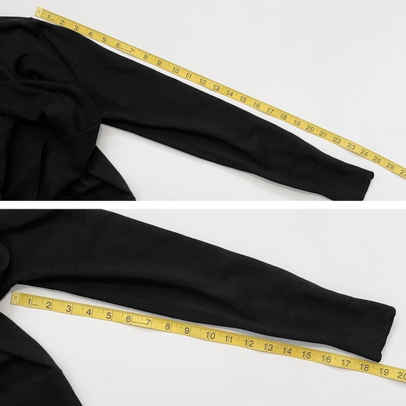 White House Black Market Black Long Sleeve Sweater Gold Buttons Size M - Picture 13 of 13